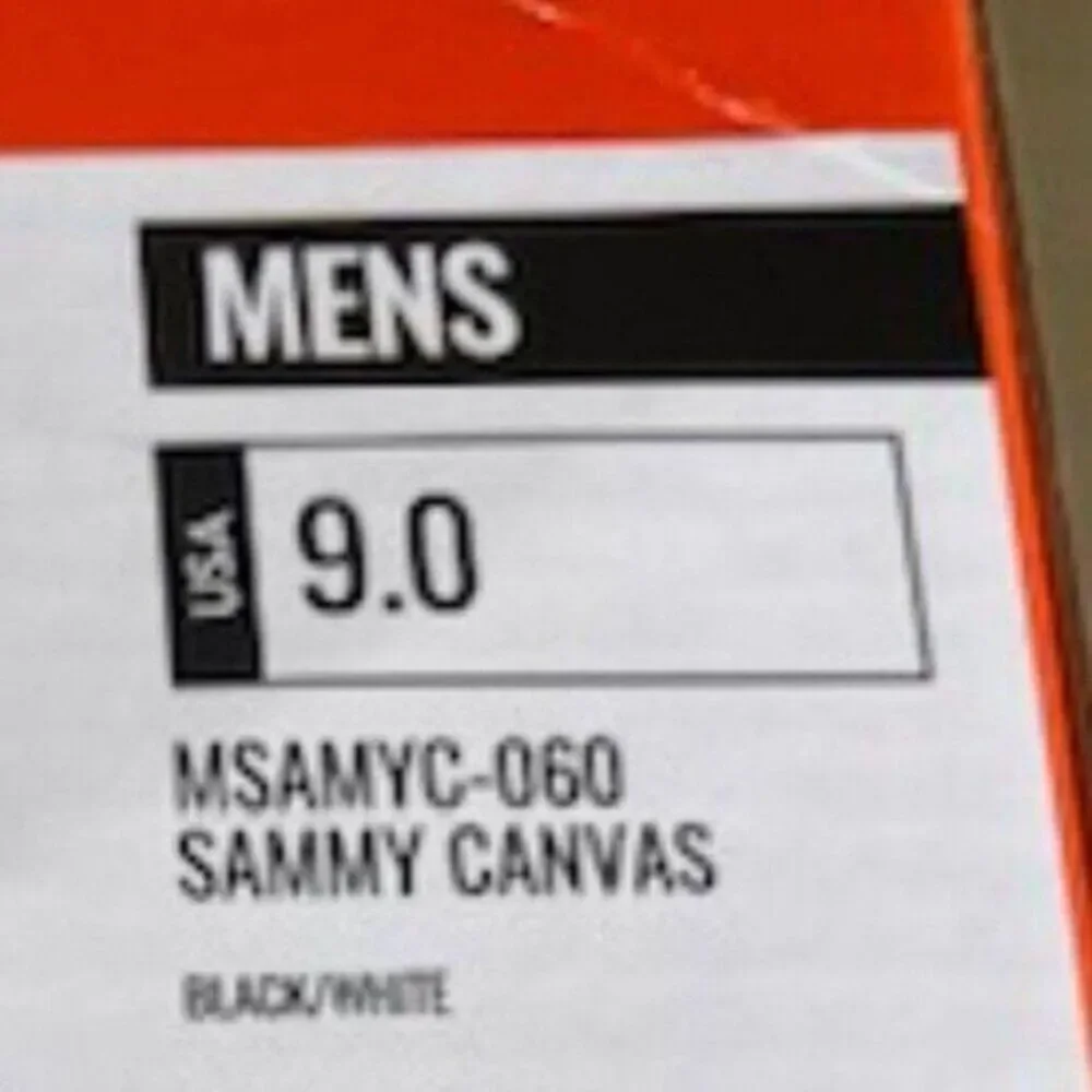 Size: 9 Canvas Lugz Slip-on Shoes Blk & White. Sammy Canvas . Chaps . New in Box